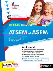 Concours ATSEM et ASEM - écrit + oral - catégorie C (édition 2020/2021)