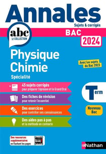 Annales Bac Physique Chimie Term. 2024 - Corrigé