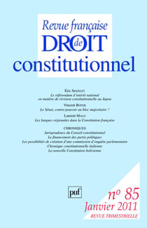 Revue française de droit constitutionnel n.85