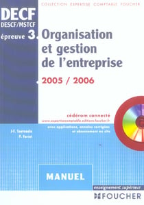 Organisation et gestion de l'entreprise, epreuve 3