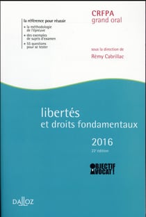 LIBERTES ET DROITS FONDAMENTAUX 2016