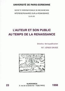 L'Auteur et son public au temps de la Renaissance
