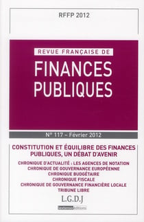 Revue francaise de finances publiques