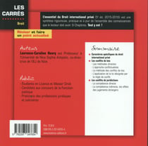 L'essentiel du droit international privé, 2015-2016