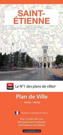 Saint-Étienne : Plan de ville (édition 2025)