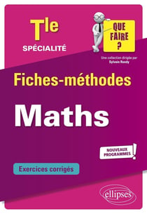 Spécialite mathématiques - terminale - nouveaux programmes