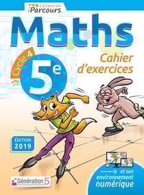 IParcours : mathématiques - 5e - cahier d'exercices (édition 2019)