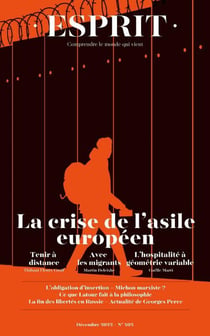 Esprit n.492 : La crise de l'asile européen