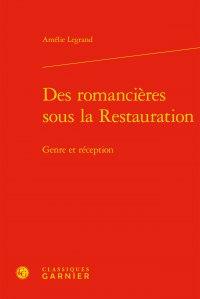 Des romancières sous la restauration - genre et réception