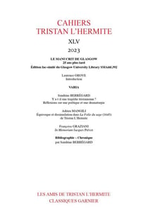 Cahiers Tristan L'Hermite n.45 : Varia