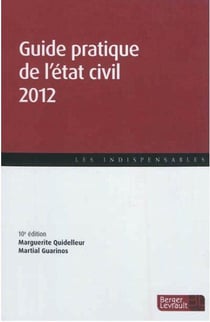 Guide pratique de l'état civil (édition 2012)