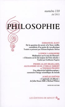 Revue Philosophie n.110