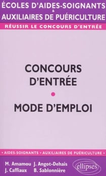 Concours d'entrée AS/AP - Mode d'emploi