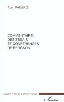 Commentaire des essais et conferences de bergson