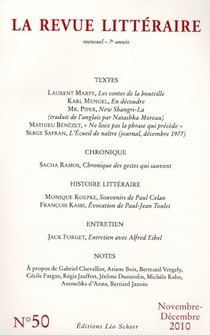 LA REVUE LITTERAIRE n.50