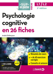 Sup en poche : psychologie cognitive en 26 fiches