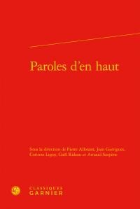 Paroles d'en haut