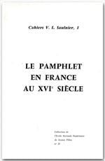 Le pamphlet en France au XVI siècle