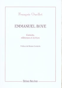 Emmanuel bove contexte references et ecriture