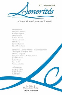 Revue sonorité n. 11 - l'écoute du monde pour tout le monde