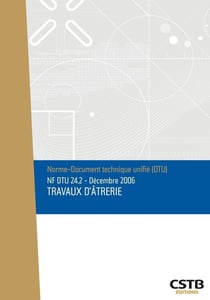 NF DTU 24.2 travaux d'âtrerie