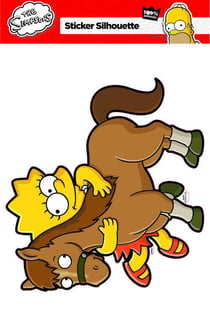 Sticker silhouette lisa - simpsons