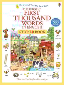 First thousand words in english - sticker book