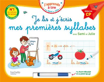 J'apprends à lire avec Sami et Julie : je lis et j'écris mes premières syllabes avec Sami et Julie - début de CP (livre-ardoise)