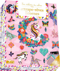 Les ateliers du calme : attrape-rêves licornes - coffret avec accessoires