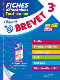 Objectif brevet : 3e - Fiches détachables Tout-en-un (édition 2026)