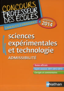 Annales crpe - sciences expérimentales et technologie - admissibilité - session 2014