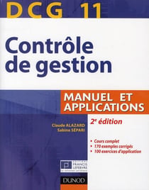 DCG 11 - contrôle de gestion - manuel et applications (2e édition)
