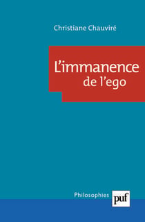 L'immanence de l'ego
