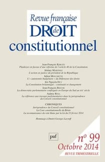 Revue française de droit constitutionnel n.99