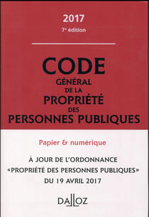 CODE GENERAL DE LA PROPRIETE DES PERSONNES PUBLIQUES 2017