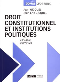 Droit constitutionnel et institutions politiques (édition 2019/2020)