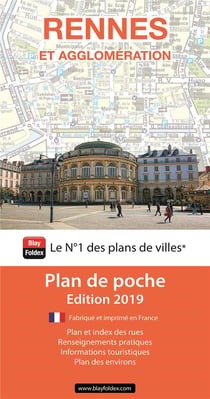 Rennes et agglomération : plan de poche (édition 2019)
