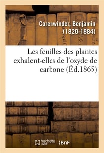 Les feuilles des plantes exhalent-elles de l'oxyde de carbone