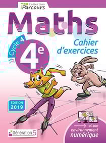IParcours : mathématiques - 4e - cahier d'exercices (édition 2019)
