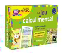 Chouette entraînement : le jeu du calcul mental - CM1-CM2 - 1 plateau de jeu et 120 cartes pour s'entraîner en s'amusant !