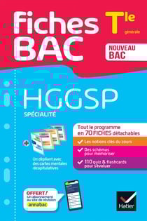 Fiches bac : spécialité HGGSP - Terminale générale - tout le programme en 70 fiches détachables
