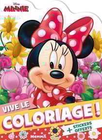 Disney Minnie - Vive le coloriage ! (Minnie fleurie) - + Stickers offerts