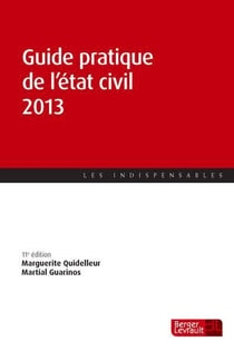 Guide pratique de l'état civil (11e édition)