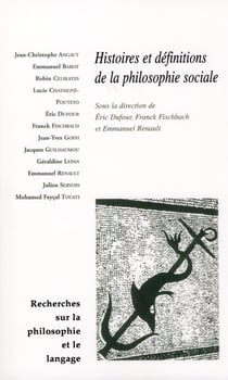 Histoires et définitions de la philosophie sociale