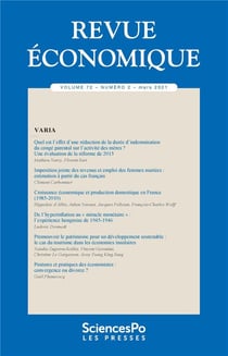 Revue economique t72-2