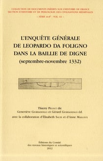 Enquête générale de Leopardo da Foligno dans la baillie de digne septembre novem