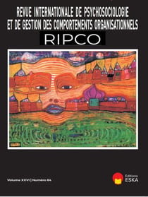REVUE INTERNATIONALE DE SPYCHOSOCIOLOGIE N°64 VOL XXVI : REVUE INTERNATIONALE DE PSYCHOSOCIOLOGIE N°64 VOL XXVI