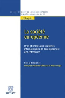 La société européenne - droit et limites aux stratégies internationales de développement des entreprises