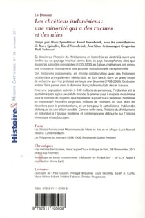 Histoire et missions chrétiennes n.19 : les chrétiens indonésiens : une minorité qui a des racines et des ailes