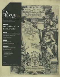 La La Revue de la BNU, n° 6/automne 2012 : (Re)présenter les savoirs